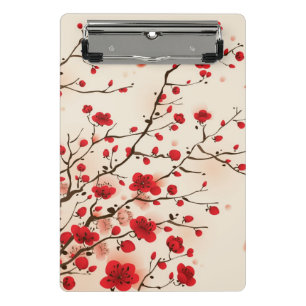 Oriental style painting, plum blossom in spring mini clipboard