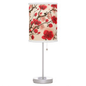 Oriental style painting, plum blossom in spring table lamp (Left)