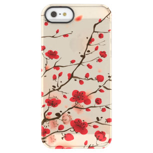 Oriental style painting, plum blossom in spring permafrost iPhone SE/5/5s case