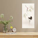 Oriental style painting, Red-crowned Crane Canvas Print<br><div class="desc">Oriental style painting,  Red-crowned Crane</div>