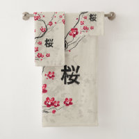 Oriental Style Sakura Cherry Blossom Art