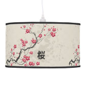Oriental Style Sakura Cherry Blossom Art Ceiling Lamp (Left)