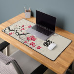 Oriental Style Sakura Cherry Blossom Art Desk Mat