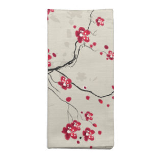 Oriental Style Sakura Cherry Blossom Art Napkin