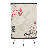 Oriental Style Sakura Cherry Blossom Art Tripod Lamp (Back)