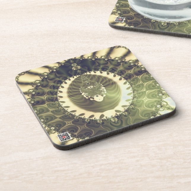 Oriental Sun Beverage Coaster (Left Side)