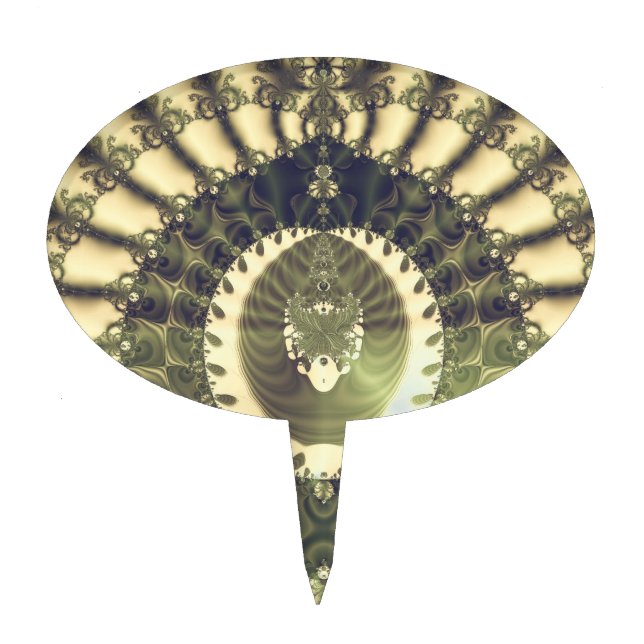 Oriental Sun Cake Topper (Front)