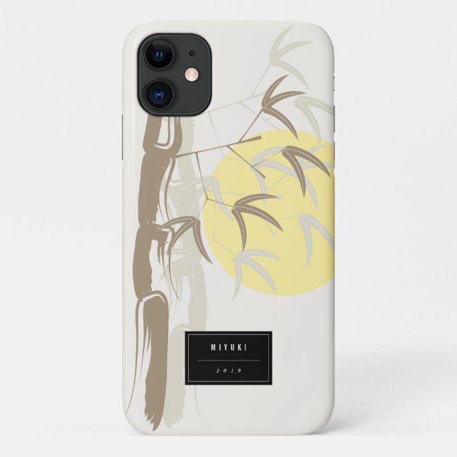 Oriental Sunrise Bamboo Garden Artistic Zen Case (Back)