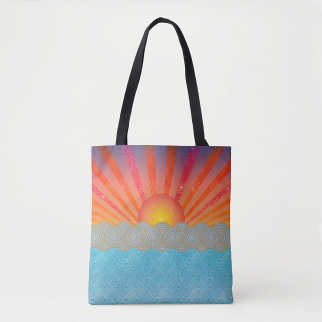 Oriental Sunrise Tote Bag (Front)