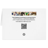Oriental Sweetlips Reef Fish Card (Back Horizontal)