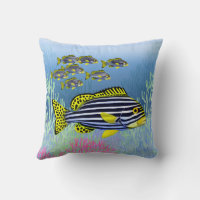 Oriental Sweetlips Reef Fish Pillow