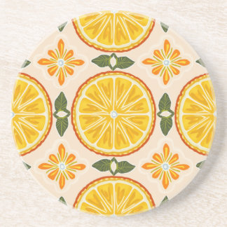 Oriental tangerine coaster