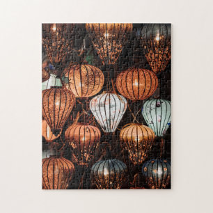 Oriental Themed Bright Light Lanterns Jigsaw Puzzle