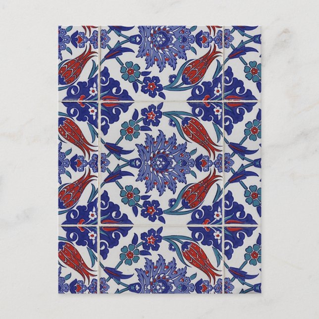 oriental-tile-pattern postcard (Front)
