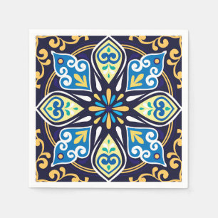 Oriental tiles, Azulejos Napkins