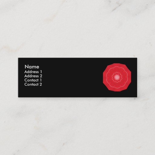 Customizable oriental touch business card