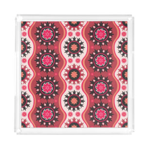 Oriental Traditional: Seamless Ornament Design. Acrylic Tray