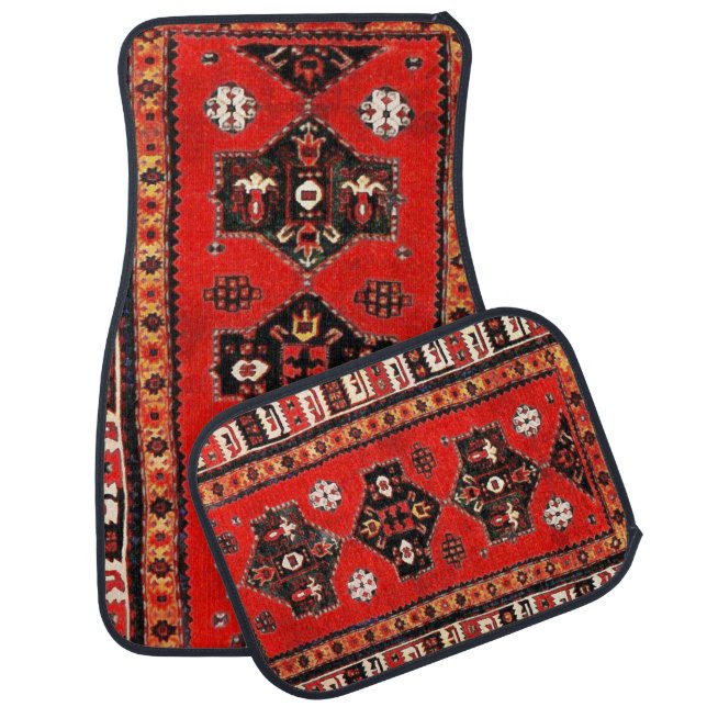 Oriental tribal carpet pattern car mat (Set)