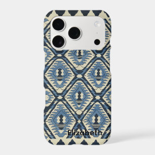 Oriental Turkish Persian Carpet Blue iPhone 17 Pro Case
