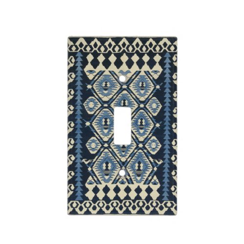Oriental Turkish Persian Carpet Blue  Light Switch Cover