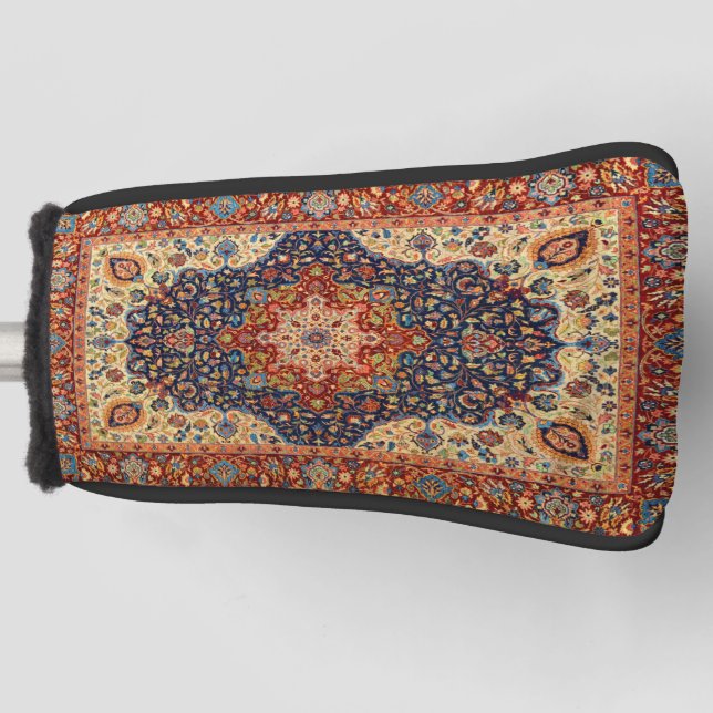 Oriental  Turkish Persian Carpet Pattern Golf Head Cover (Front)