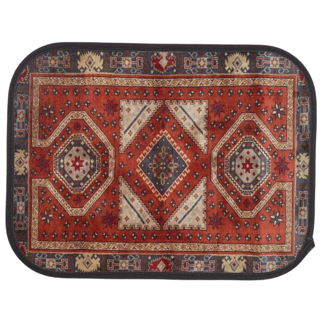 Oriental Turkish Persian Carpet Red Car Floor Mat | Zazzle