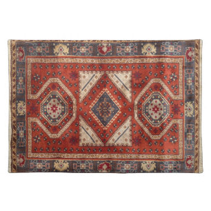 Oriental Turkish Persian Carpet Red Cloth Placemat