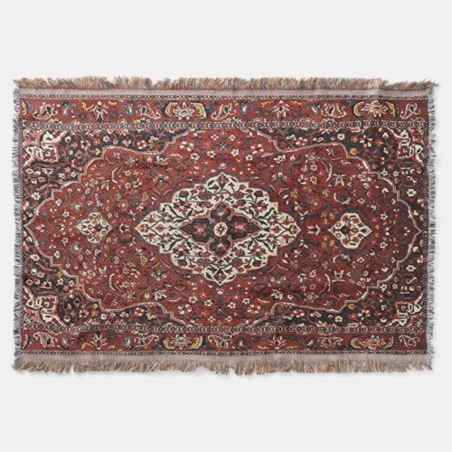Oriental Turkish Persian Carpet Rug Throw Blanket