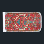 Oriental Turkish Persian  Carpet Silver Finish Money Clip<br><div class="desc">Antique oriental pattern.</div>