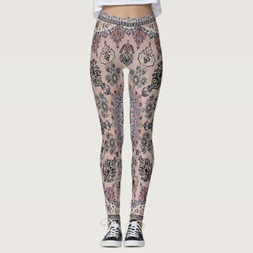 Oriental Turkish Persian Rug Carpet Leggings