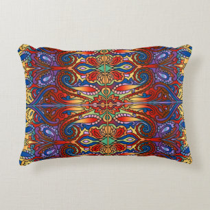 Oriental Watercolor Pattern I + your ideas Decorative Pillow