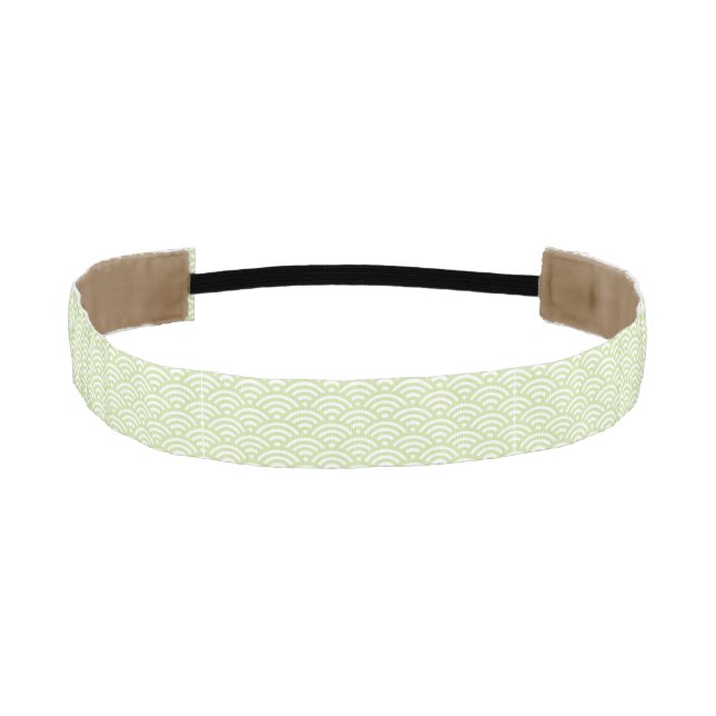 Oriental wave background athletic headband (Front)
