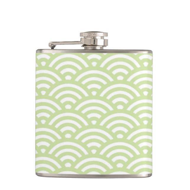 Oriental wave background flask (Front)