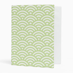 Oriental wave background mini binder