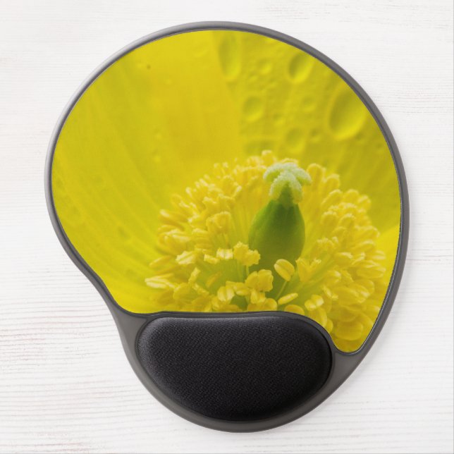 Oriental Yellow Poppy Gel Mouse Pad (Front)