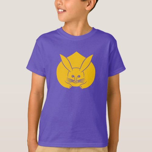 Oriental Yellow Purple Japan Rabbit Mon Art T_Shirt