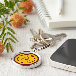 Oriental Yellow Red Sakai Japan Mon Art Keychain