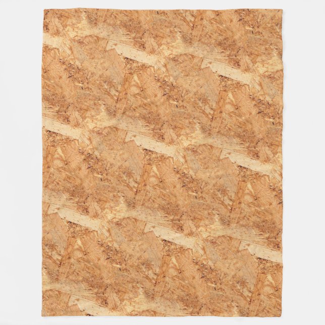 oriented strand board - OSB seamless pattern Fleece Blanket (Front)