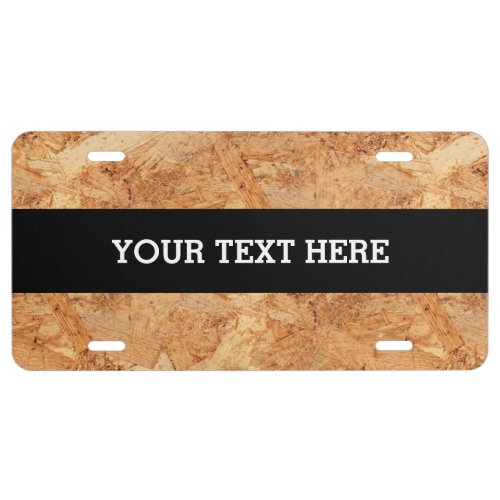 oriented strand board _ OSB seamless pattern License Plate