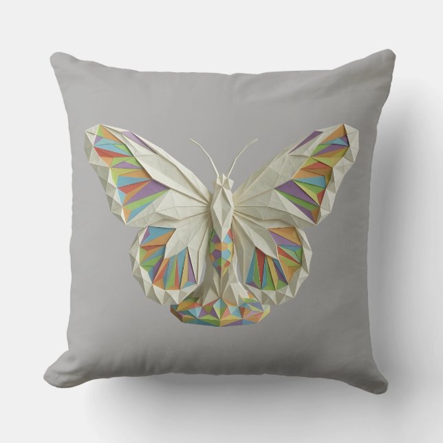 Origamastic Butterflymastic - Authentic  Throw Pillow (Front)