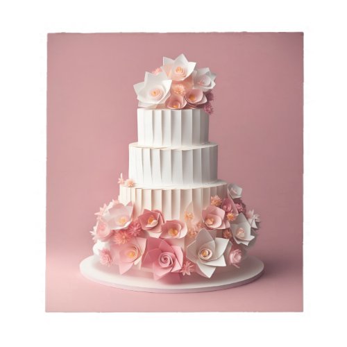 Origami Art _ An exquisite wedding cake Notepad