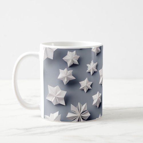 Origami Art _ Frozen EleganceDazzling Snowflakes Coffee Mug