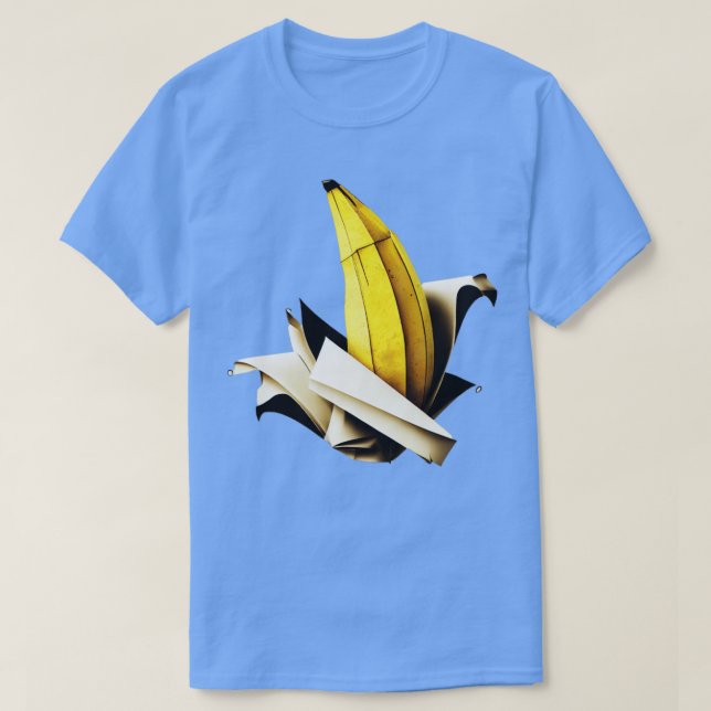 Origami Banana Sculpture  T-Shirt (Design Front)