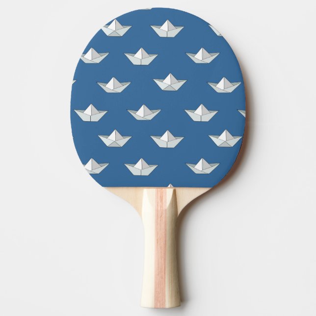 Origami Boats On The Water Pattern Ping Pong Paddle (Front)