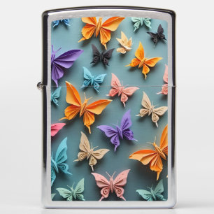 Origami Butterfly Pattern Zippo Lighter