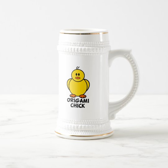 Origami Chick Beer Stein