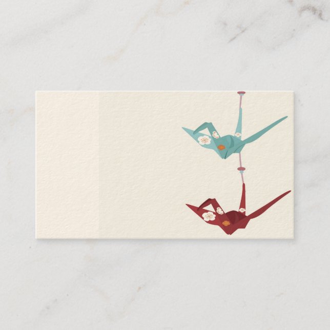 Origami crane Business Card (Front)