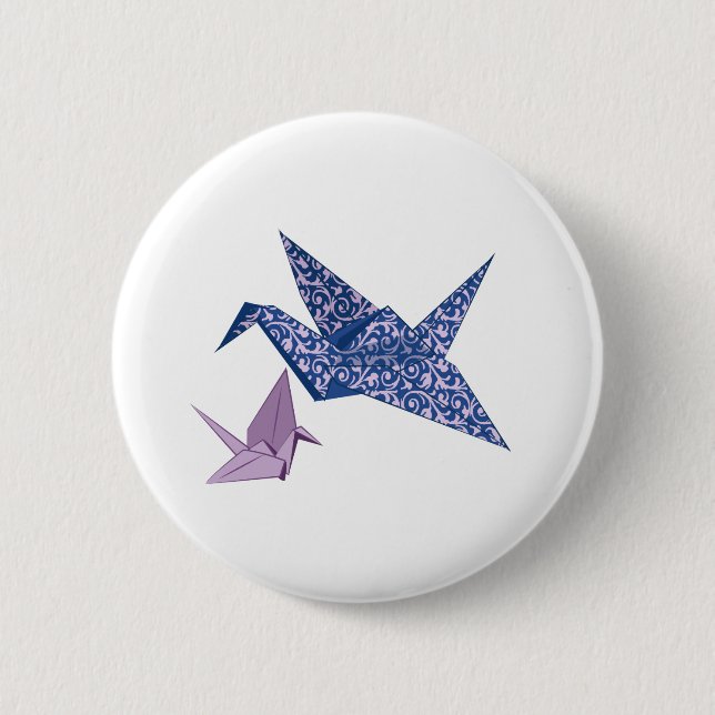 Origami Crane Button (Front)
