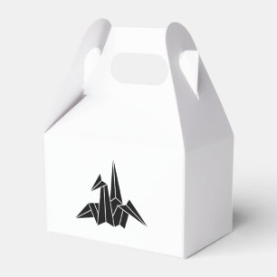 Origami crane favor boxes
