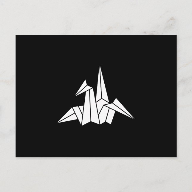 Origami crane postcard (Front)